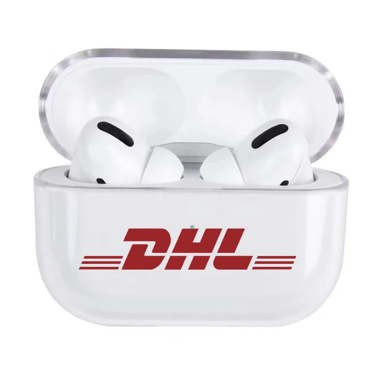 Модный милый прозрачный DHL штрих-код для Airpods чехол милый Bluetooth защитный чехол для наушников для Air pods 2/3 Pro Жесткий Чехол