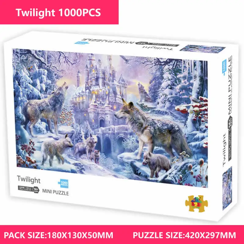 Pure white hell puzzle adult Mini 1000PCS super difficult decompression children's educational toy black and | Игрушки и хобби