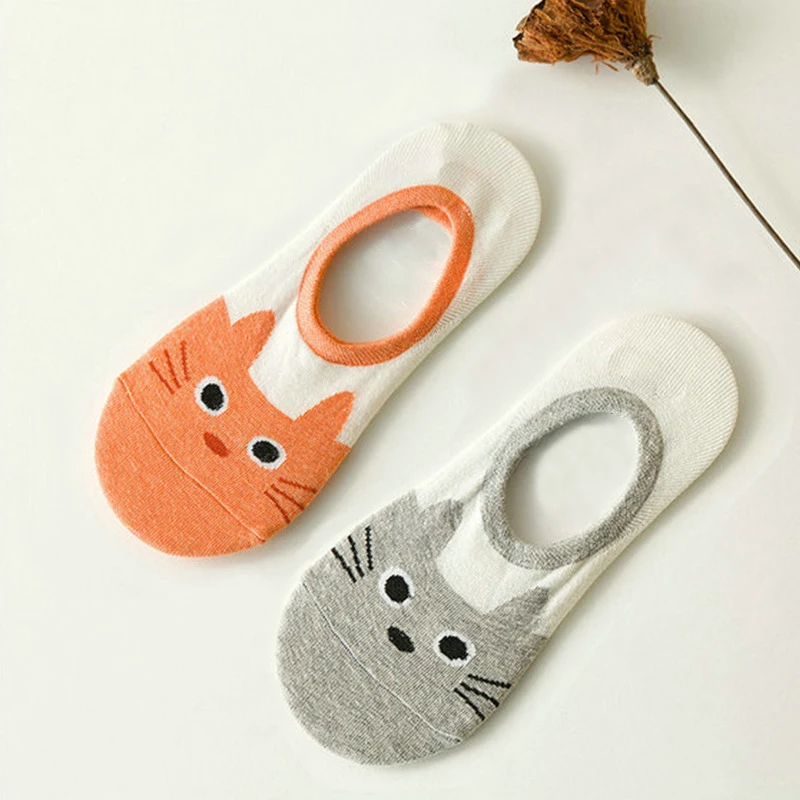 2 pairs as pic 1/2 пар модные женские носки для девочек летние носки Стиль кружевное платье с ц веточным рисунком короткие носки противоскользящ ие Невидимый лодыжки носки с принтом носки-Тапочки - Цвет: 2 pairs as pic