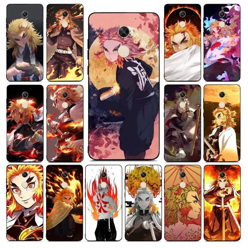 

Yinuoda Rengoku Kyoujurou Demon Slayer Kimetsu no Yaiba Phone Case for Redmi Note 8 7 9 4 6 pro max T X 5A 3 10 lite pro