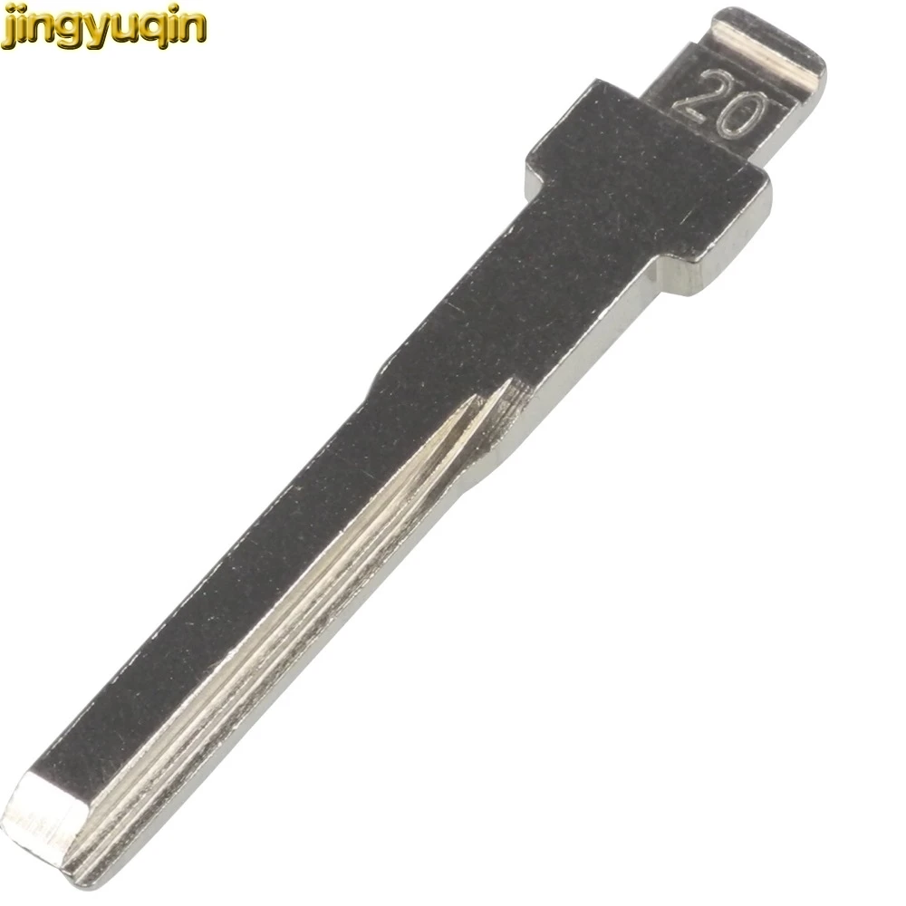 

Jingyuqin 20 шт дистанционного Складной флип металлический пустой неразрезанный флип KD полотно дистанционного ключа типа #20 для Benz No.20