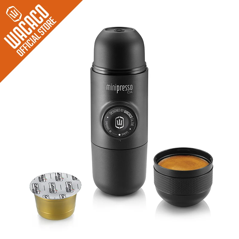 Wacaco Minipresso CA Portable Espresso Coffee Machine Compatible Capsules* Small Travel Maker Mini coffee machine. | Дом и сад