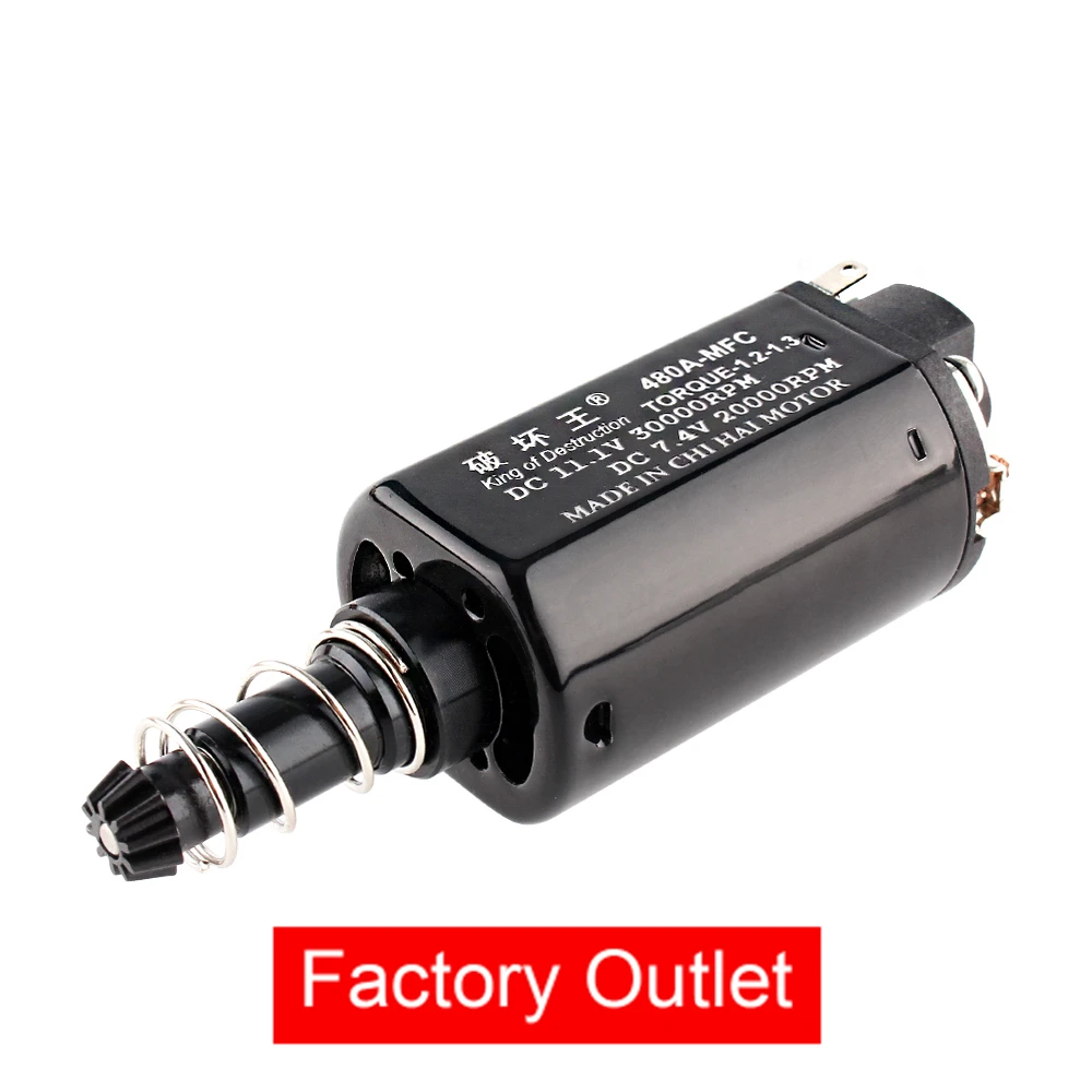 

Water Gel Beads Parts CHF-480SA-MF Long-shaft High Speed DC AEG Motor Gear For Ver.2 Gearbox Gel Blasters