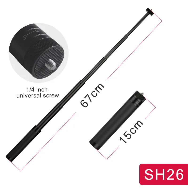 Металлический ручной удлинитель для штатива профессиональный штатив 1/4 3/8 дюйма