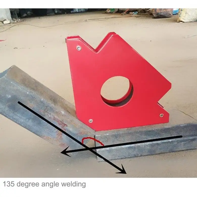 

25LBS Welding Magnetic Holder Strong Magnet 3 Angle Arrow Locator Power Soldering Locator Tool