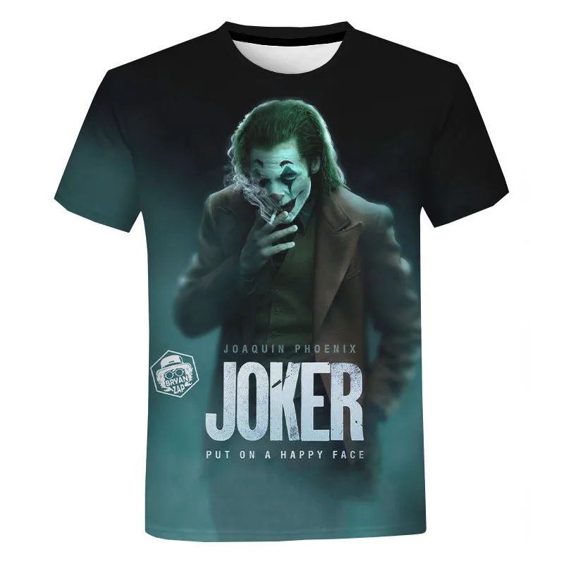 Футболка Джокер с принтом для мужчин и женщин модная повседневная футболка