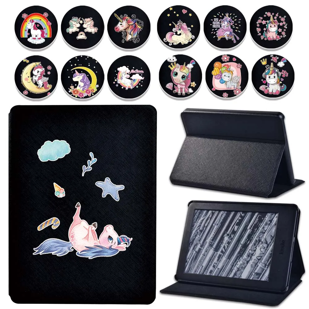Новинка 2020 г. складной чехол для планшета с единорогом Amazon Kindle(8/10 го