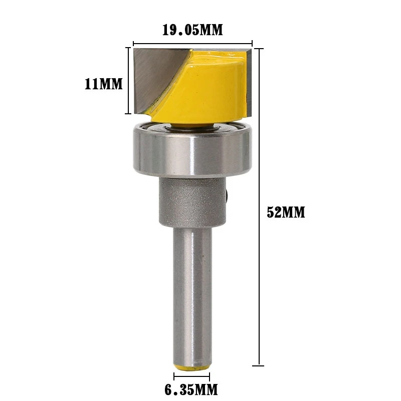 

free shipping 1pc 1/4" Shank Round-Nose Template Router Bit For Woodworking Cutting Tool