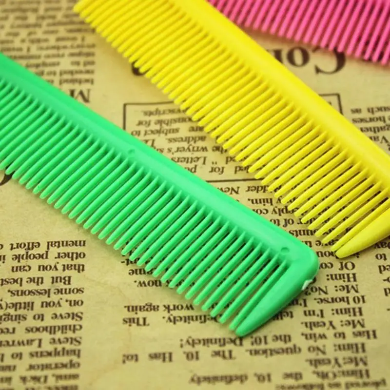 

Random Multi-Color Plastic Pointed Hairdressing Comb Protect Hair Treatment Tools Comb Barber Salon Thinning Styling W5Y7