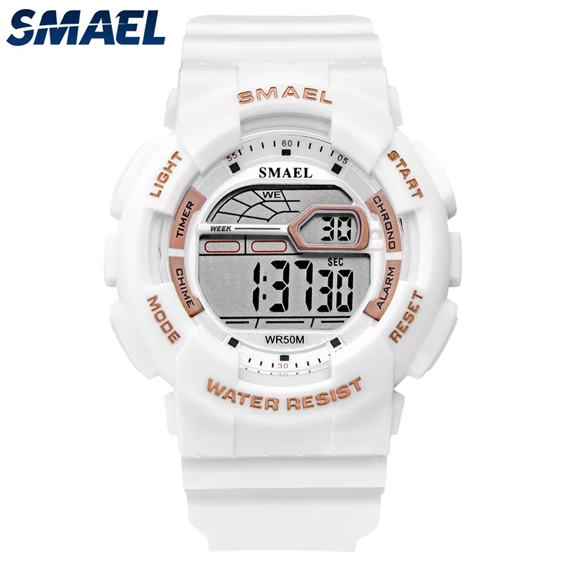 

Часы наручные SMAEL мужские электронные, Брендовые спортивные цифровые водонепроницаемые до 50 м, 1027