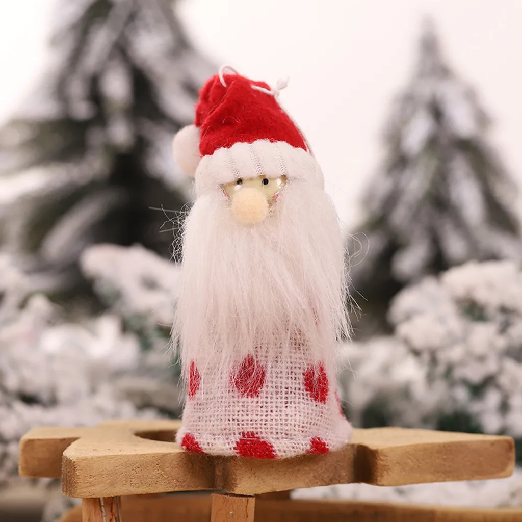 Рождество таинственный освещение гномик шерстяная кукла Рождественская елка