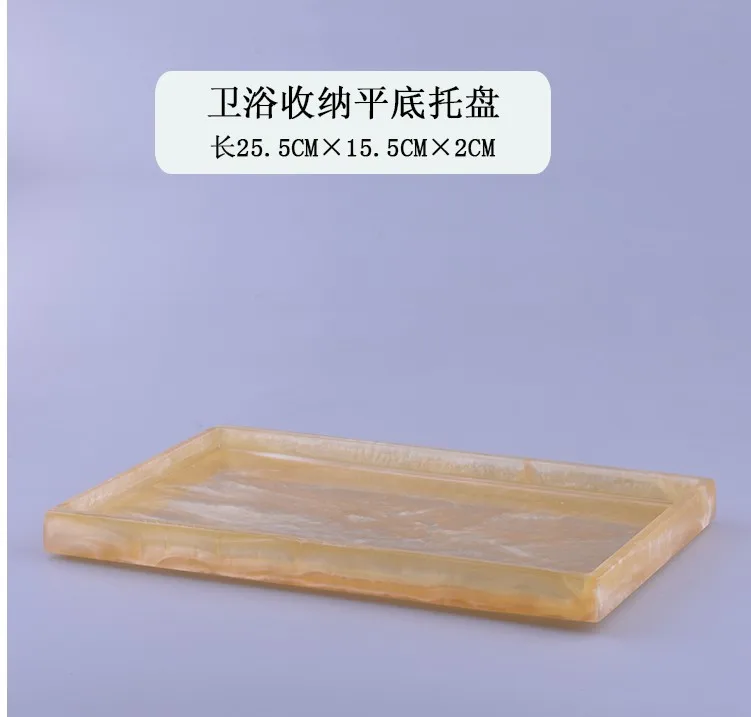 Имитация мрамора фотополимер класса Люкс Аксессуары для ванной комнаты лоток для хранения Органайзер для макияжа прямоугольная десертная тарелка Скандинавская чашка