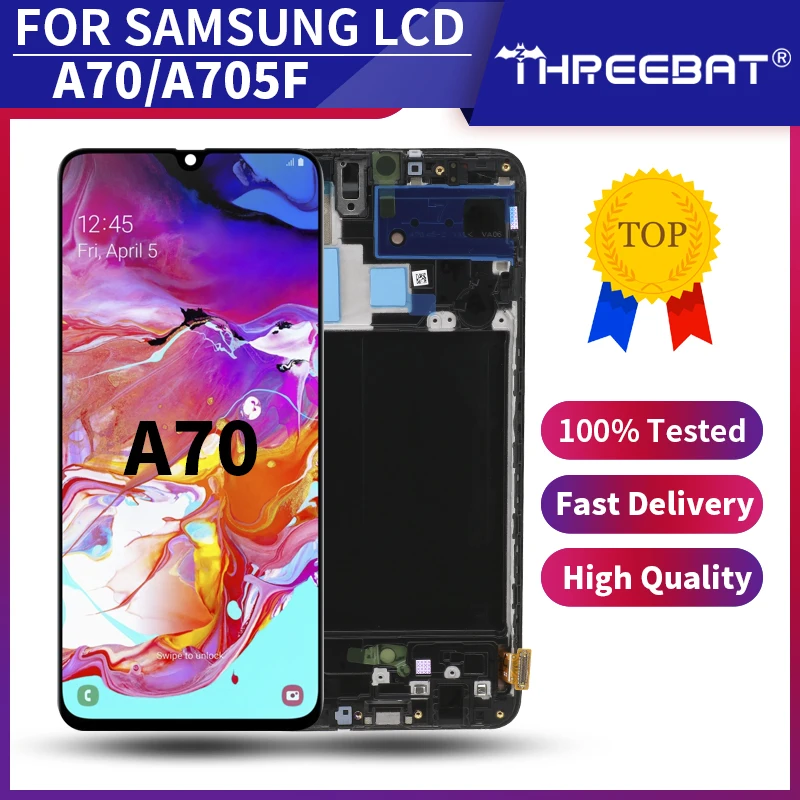 6 7 ''Новый SUPER AMOLED для Samsung Galaxy A70 LCD A705 A705F SM A705MN ЖК дисплей сенсорный экран