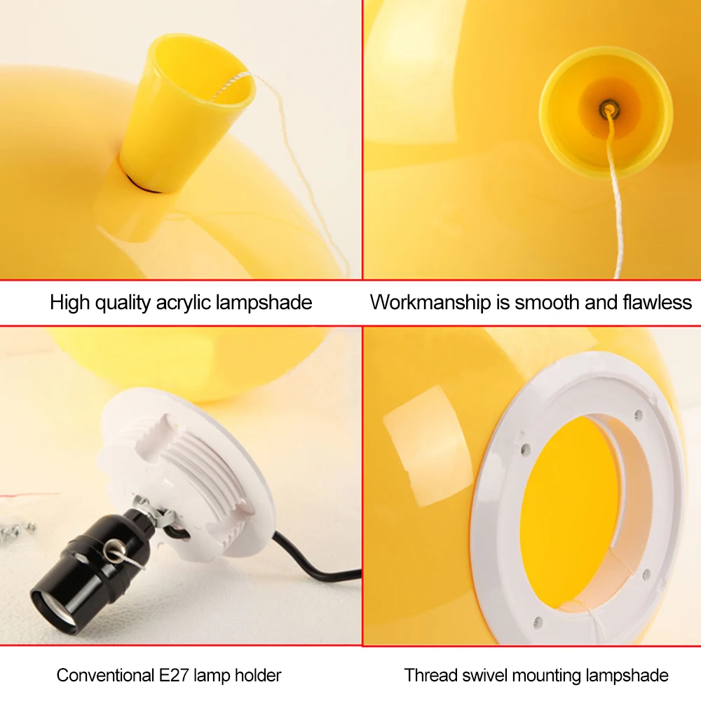 Подвесной светильник в виде воздушного шара акриловый для детской комнаты