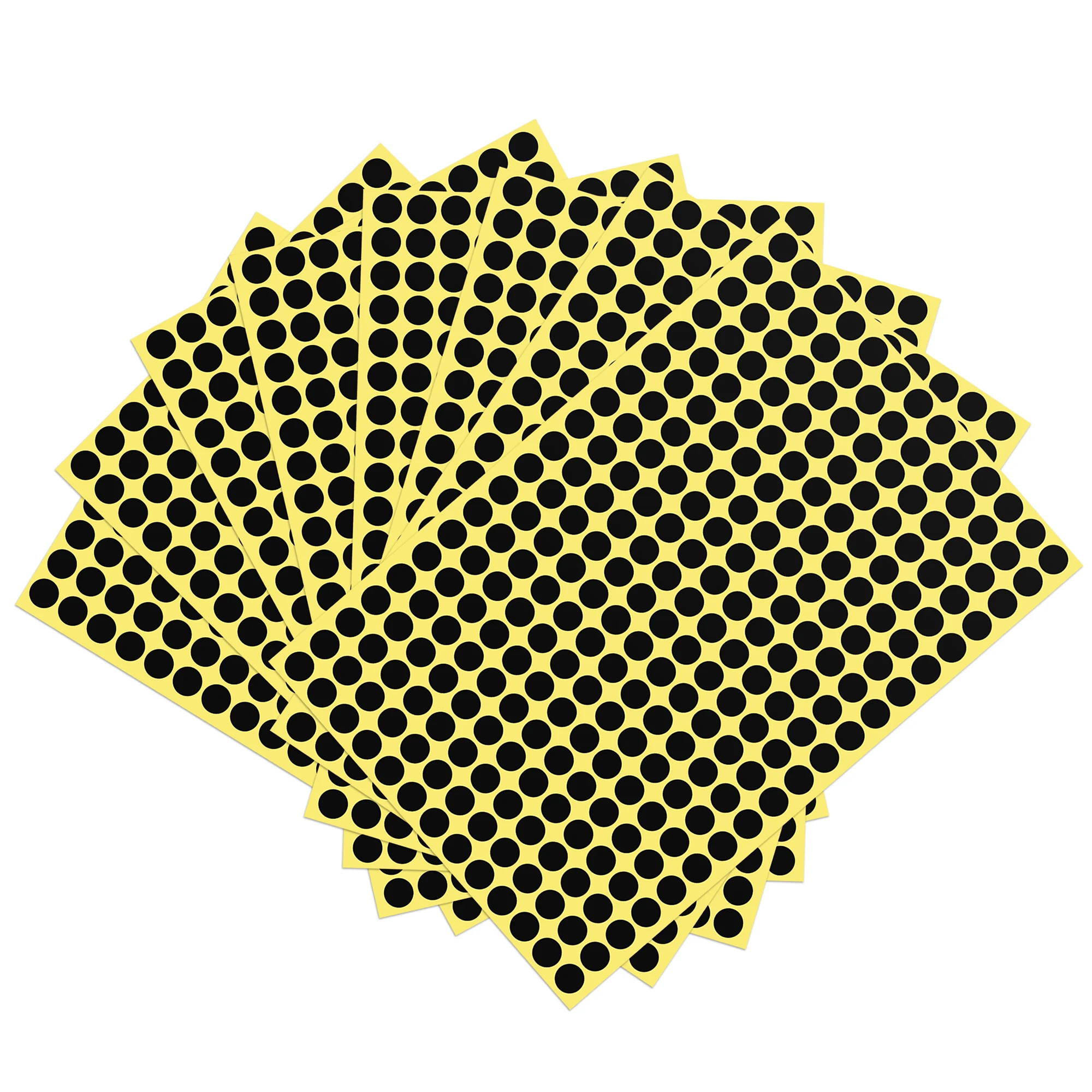 

Uxcell цветная наклейка, Круглая этикетка 8 мм для офисного маркера, Черная упаковка из 5200