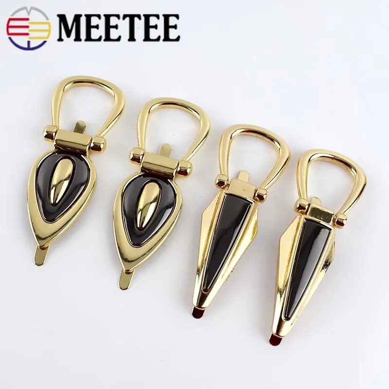 Meetee 2/4 шт. 73/78 мм Металлические Кольца-зажимы для сумки кольца цепочки подвесные