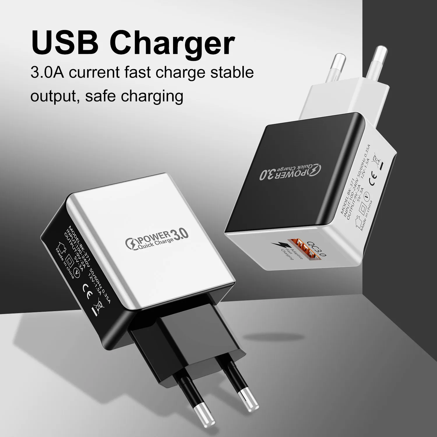 Сетевое зарядное устройство USLION Mini USB QC 3 0 быстрое для путешествий iphone 7X8 6 6S Samsung