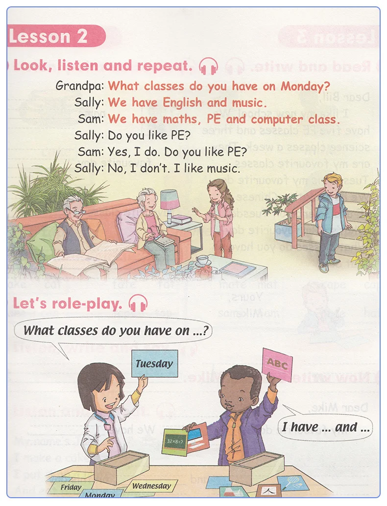 Третий класс объема 2 Китай Начальная школа английский книги для детей Обучающие