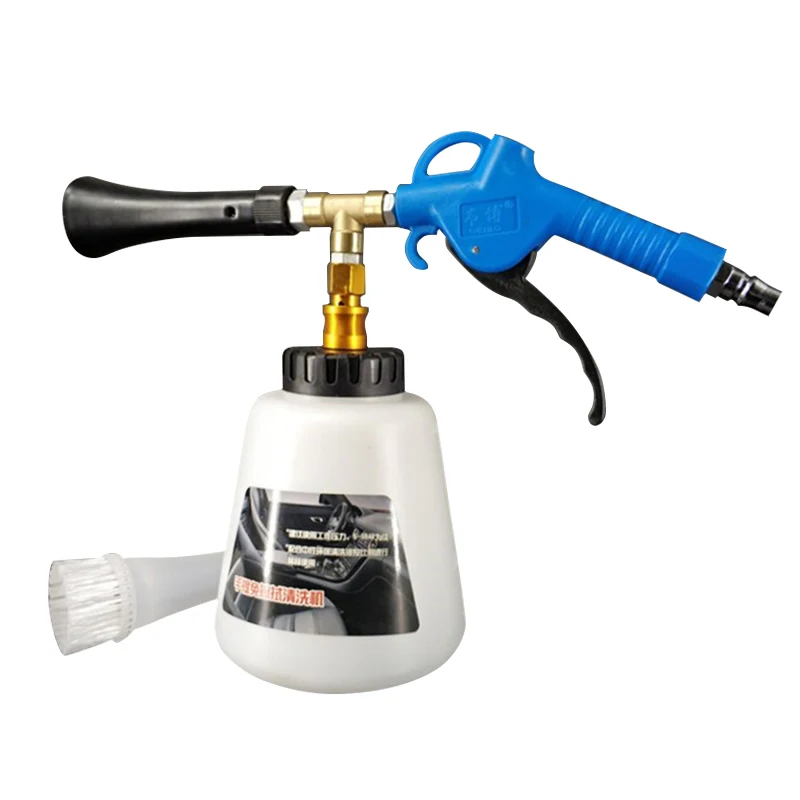 Car Interior Cleaning Gun Pneumatic Blow Gun Portable Air Pulse High Pressure Cleaning Gun Surface Interior Car Washer Cleaner