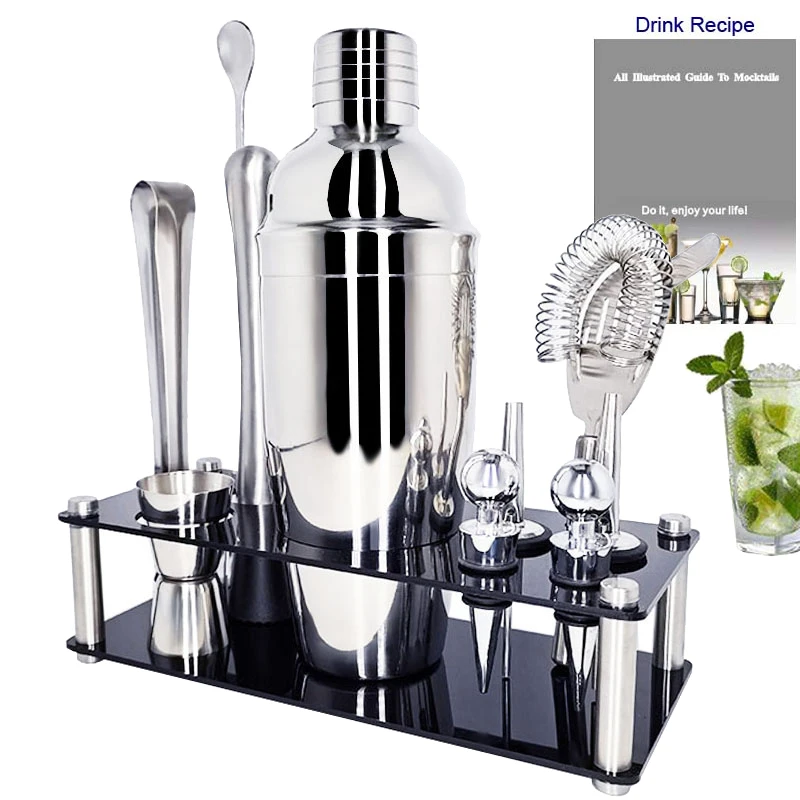 Коктейльный шейкер профессиональный набор посуды премиум класса миксер для