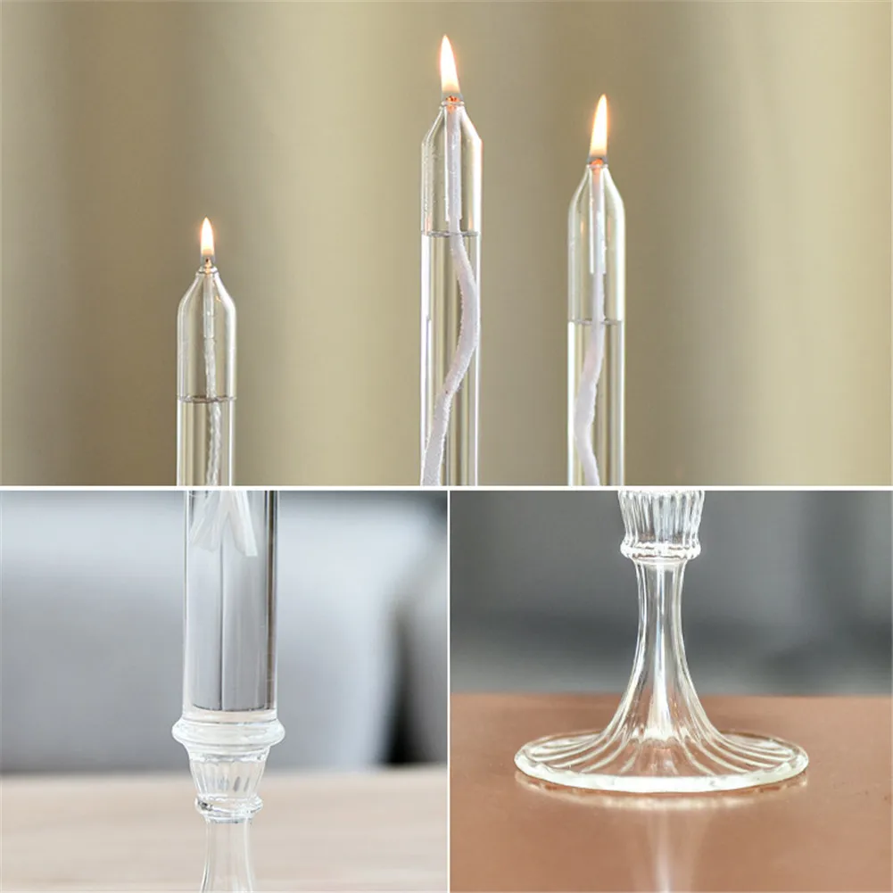 Скандинавский стеклянный подсвечник романтичный креативный украшение для дома