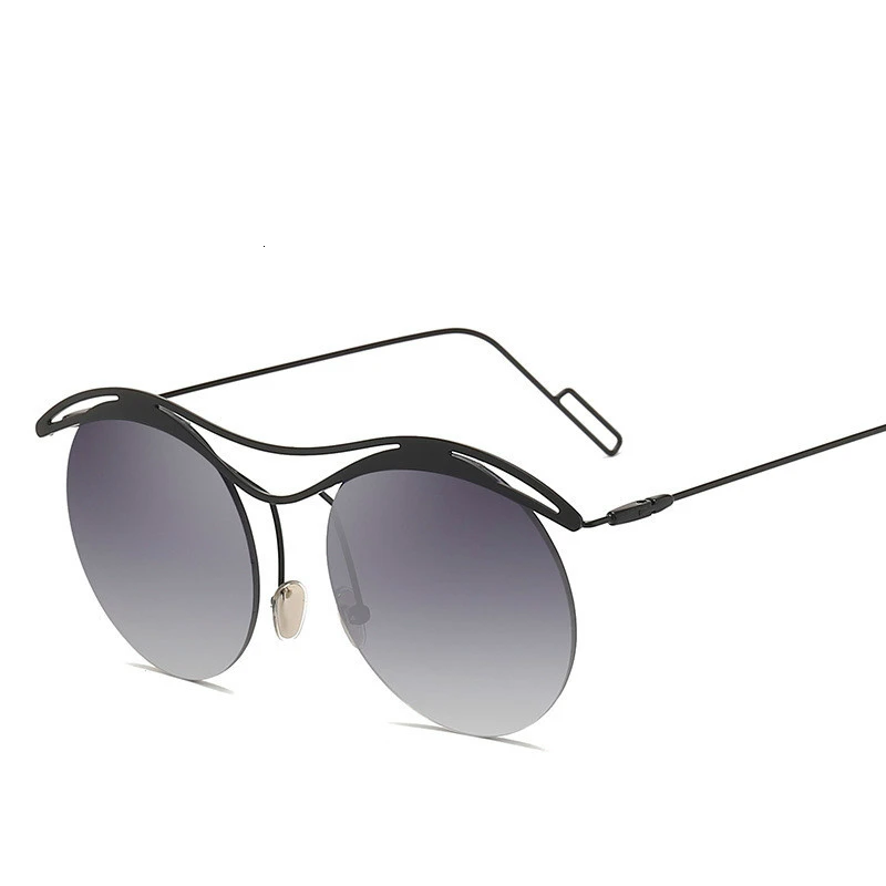 Трендовые солнцезащитные очки с круглой коробкой мужские в стиле уличного