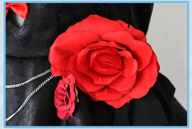 

Game Azur Lane HMS Vampire Cosplay Costume Lolita Dress Lana Roi Blessed Wedding Black Dress Female Girls Halloween Costumes