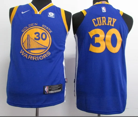 

NBA Youth Golden State Warriors 30 Curry Basketball Jersey Black Kids Jerseys 35 Durant White Blue Fashion Clothing