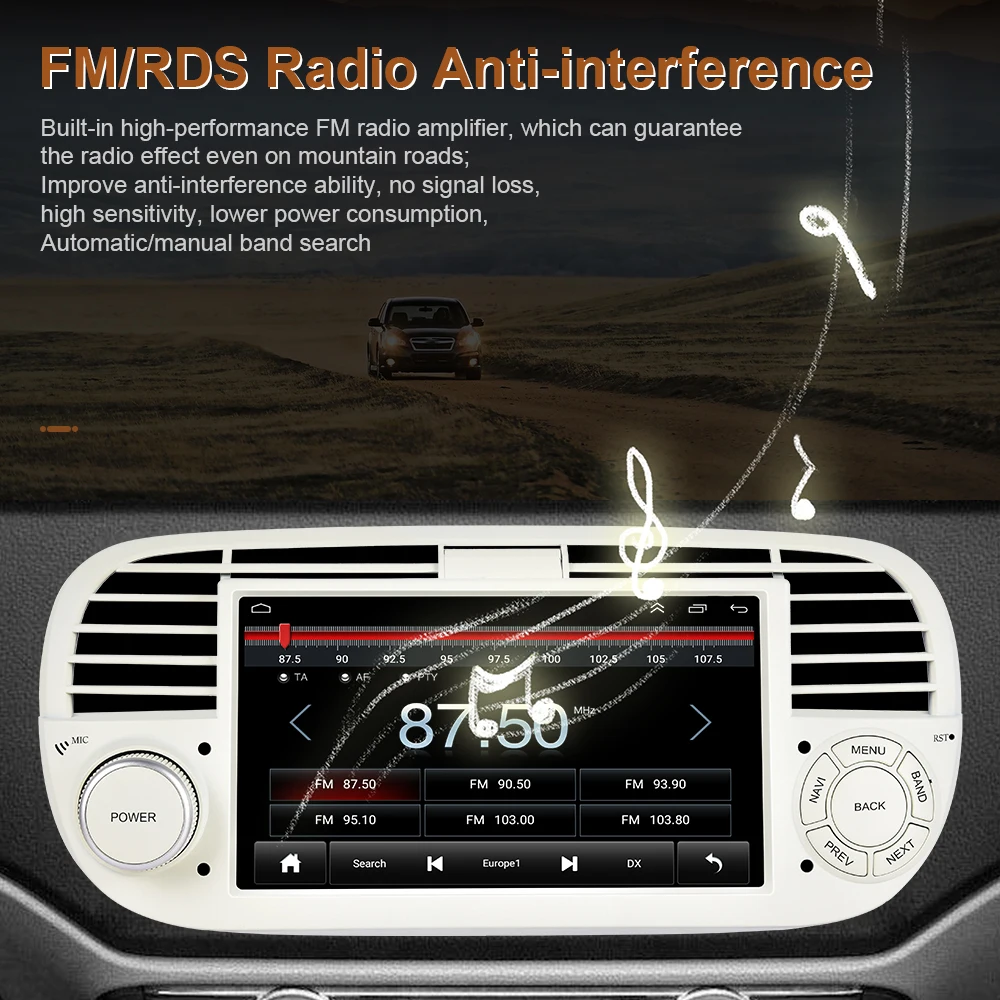 Автомобильный GPS-радиоприемник AMPrime 7 дюймов Android 10 0 1 + 16 Гб поддержка USB Раздельный