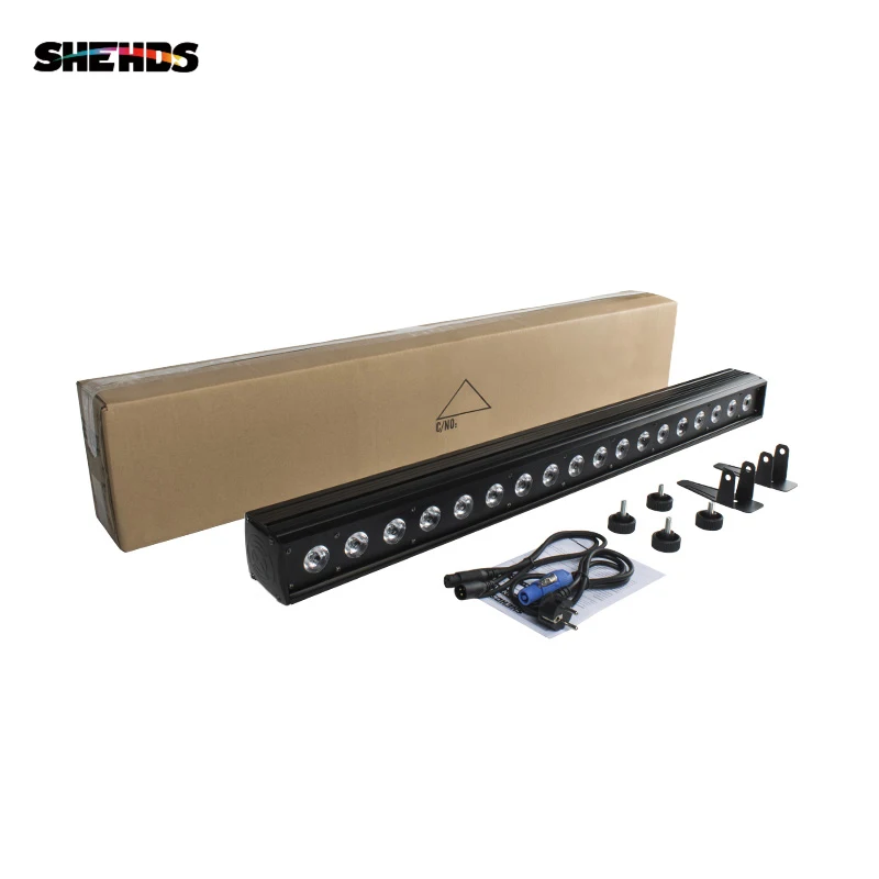 SHEHDS 18x18W RGBW 6IN1 Indoor Light Led Wall Wash DMX Bar Line Stage For Dj effect | Освещение