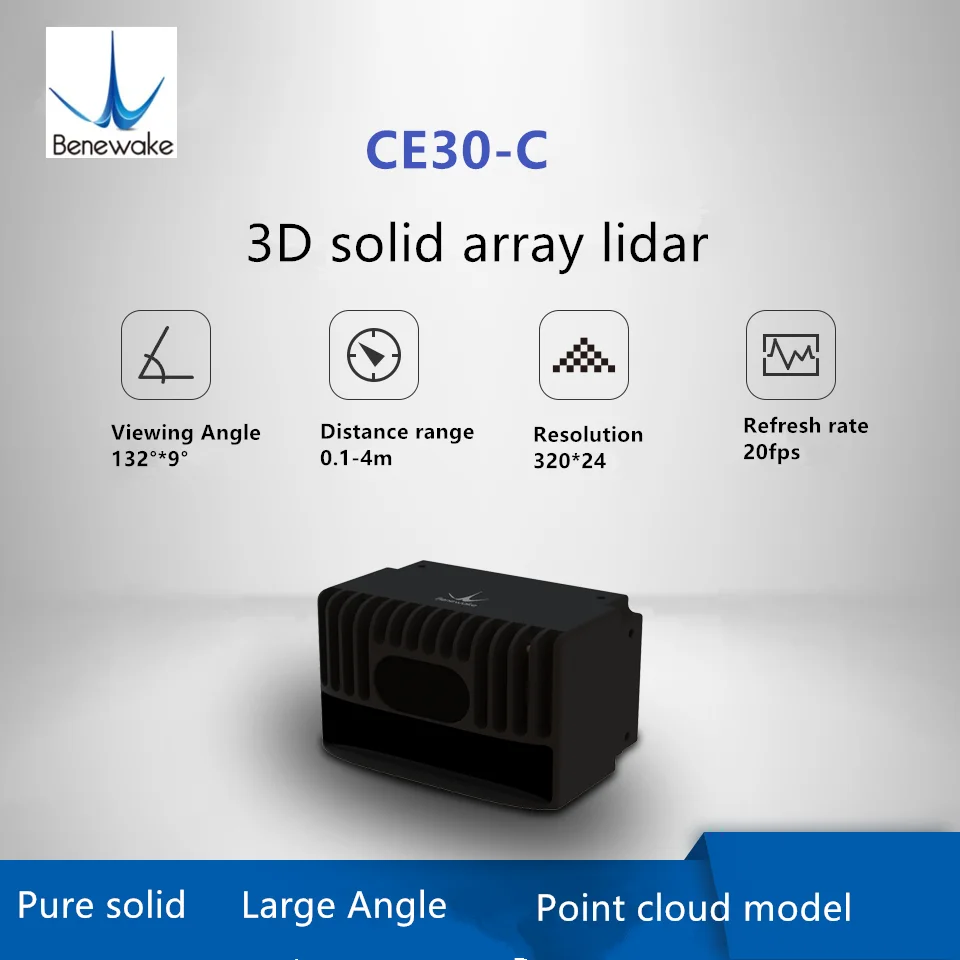 

Benewake 3D lidar sensor DELIDAR-TOF solid-state laser infrared radar CE30-C point cloud model 3D point cloud construction