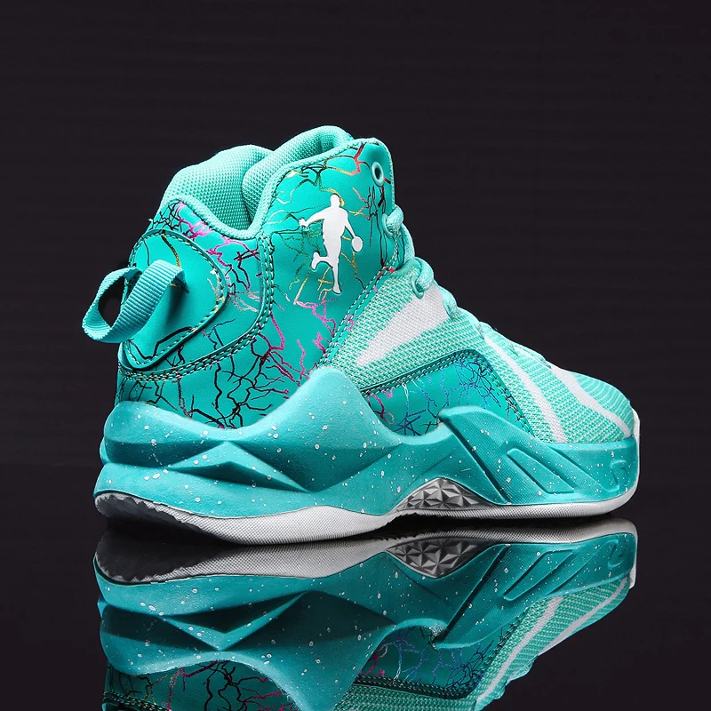 Женские и мужские кроссовки амортизирующие баскетбольные для мужчин высокие