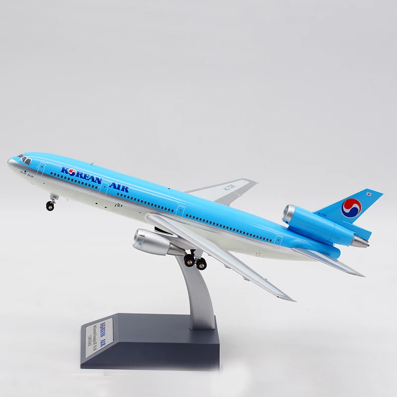 

1:200 Scale Korean Air Airways DC-10-30 Airlines Model with Base Alloy Aircraft For Collectible Souvenir Show Gift Toys