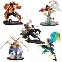one piece character model new world luffy zorro ace sanji%c2%b7white beard anime classic fighting pvc action character collection