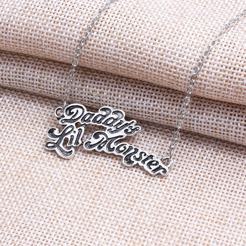 Косплей ожерелье отряд самоубийц Харли Квинн хип хоп Уличная мода с надписью