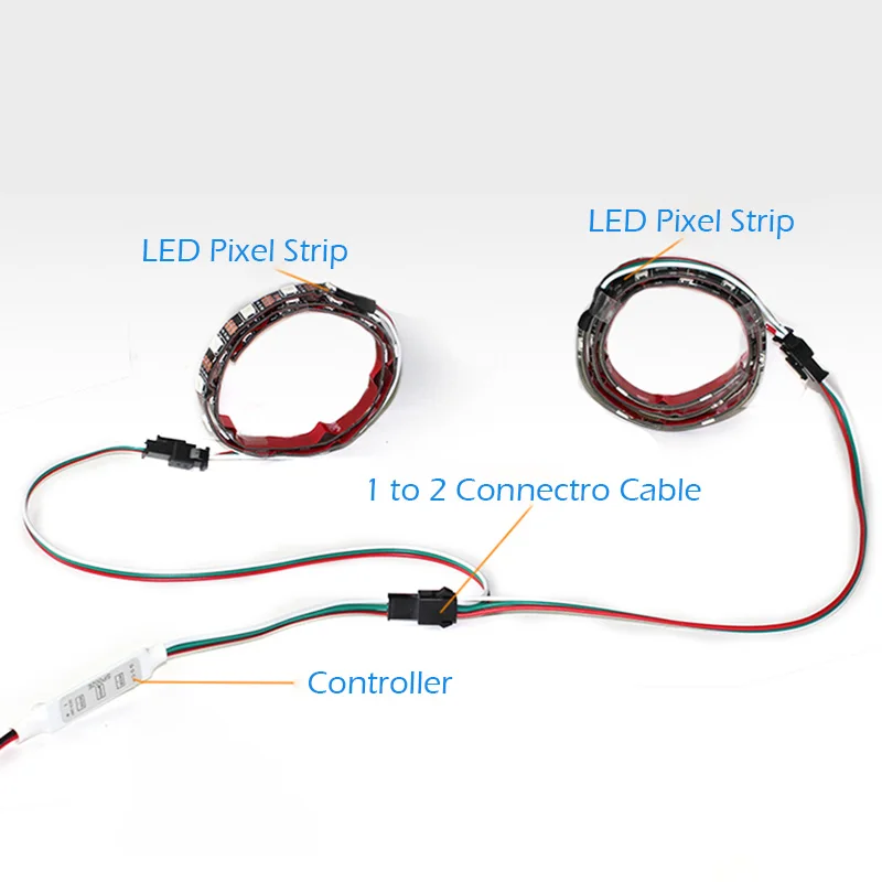 SM LED Connector Extension Splitter Cable Male to Female Plug Wire 15cm 2pin 3pin 4pin 5pin for CCT RGB WS2812B Strip Light |