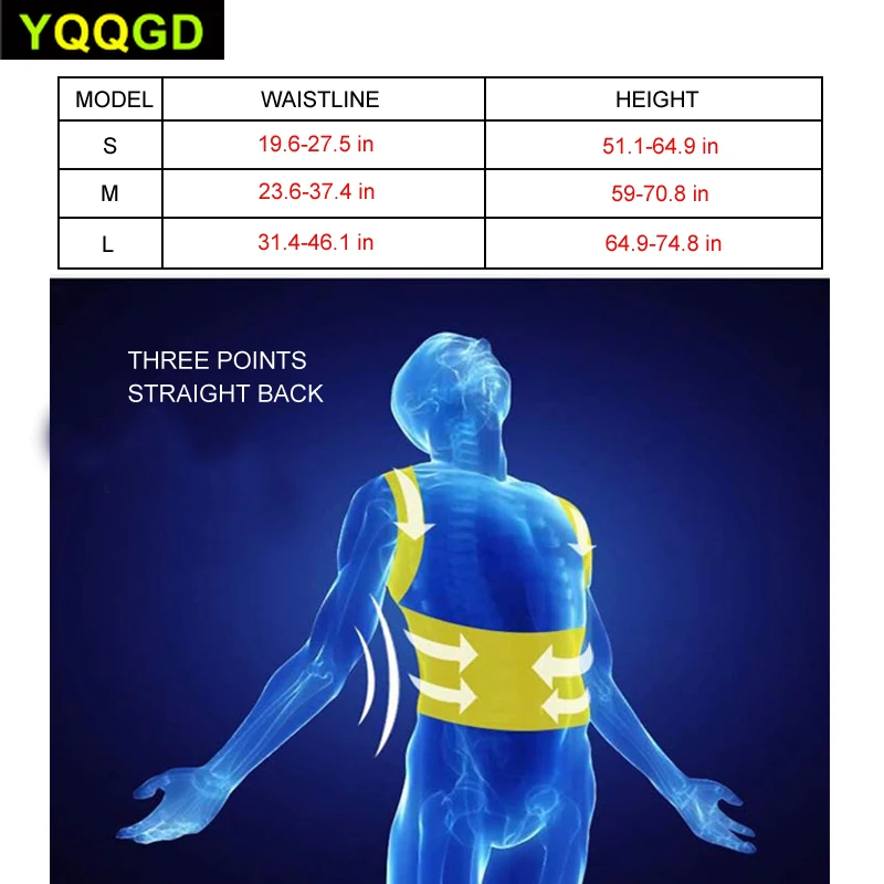 1 шт. корсет для спины Корректор осанки Полная поддержка ремни облегчения боли в