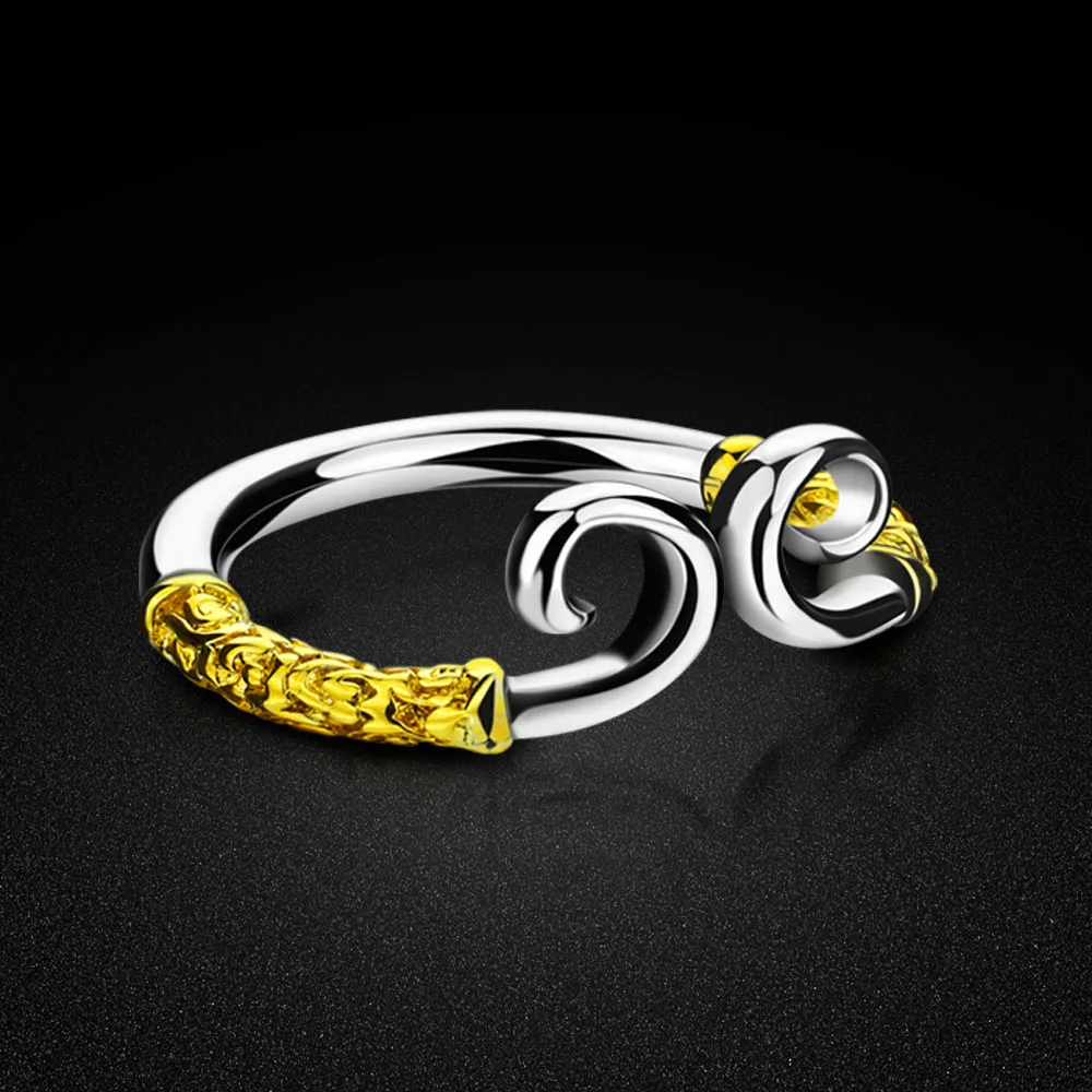 Богемное серебряное кольцо винтажное мужское/женское открытое дизайнерское