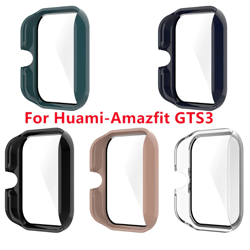 

Подходит для Huami-Amazfit GTS3 чехол с закаленной пленкой защита для экрана ударопрочный цельный корпус чехол для смарт-часов