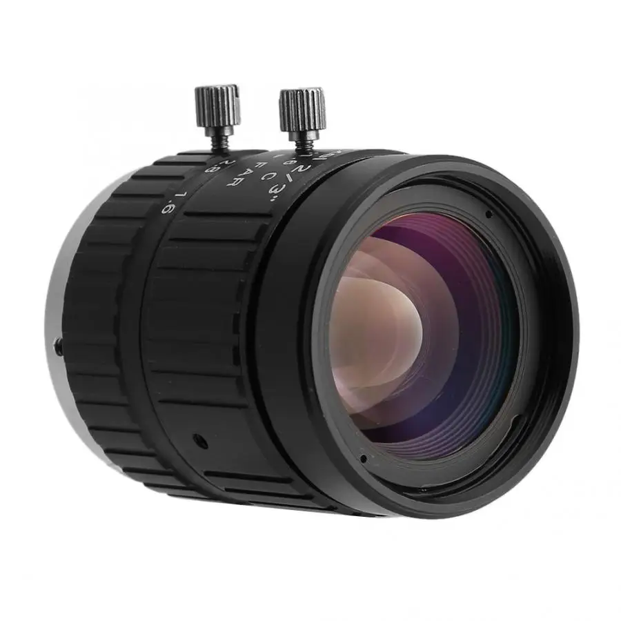 CCTV HD 12 мм 5MP 2/3 C-Mount камера безопасности Ручная настройка апертуры объектив для