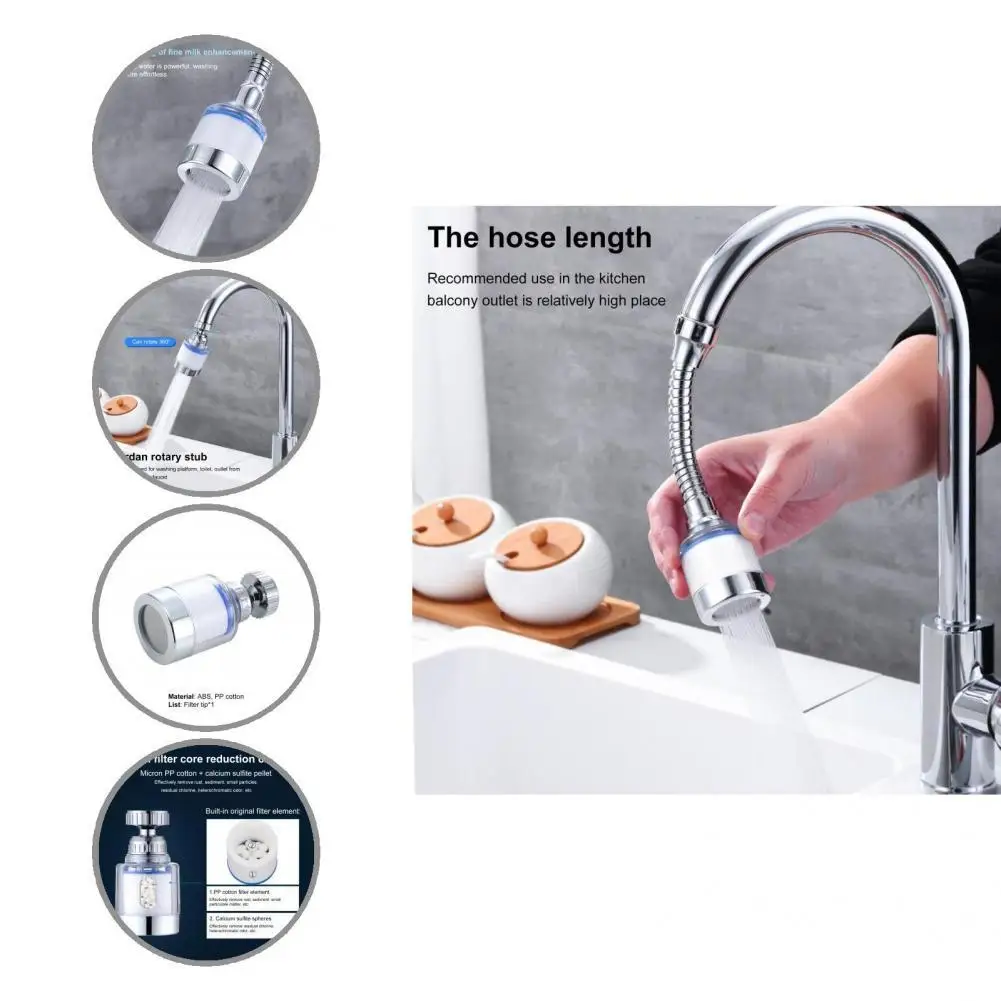 

Распылитель для крана, Практичный Прочный смеситель, распылитель для крана, Гибкая не деформированная насадка для крана