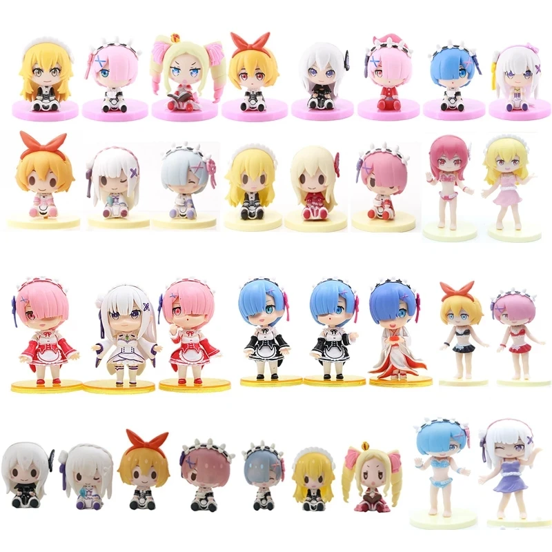 

Re:Life In A Different World From Zero Action Fiugre Model Rem Ram Doll Toys PVC Collectable Model Kids Children Gifts