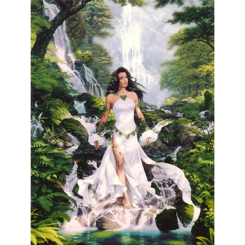 

GATYZTORY DIY Painting By Numbers Jungle Queen DIY Paint By Numbers For Adult Frameless Digital Painting On Canvas Unique Gift