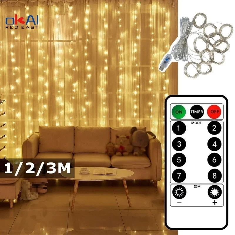

3M USB Led String Lights Bulb Outdoor Waterproof Garlands Festoon Led Fairy Decorations For New Year Christmas Tree Lights