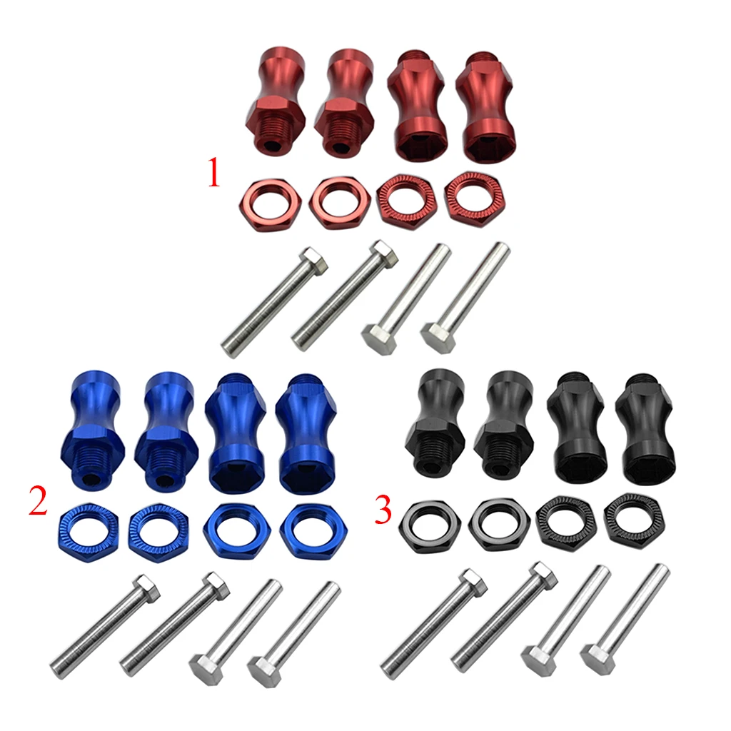 

4PCS 12mm to 17mm Wheel Hex Hub Adapter Conversion for 1:10 RC Car Parts