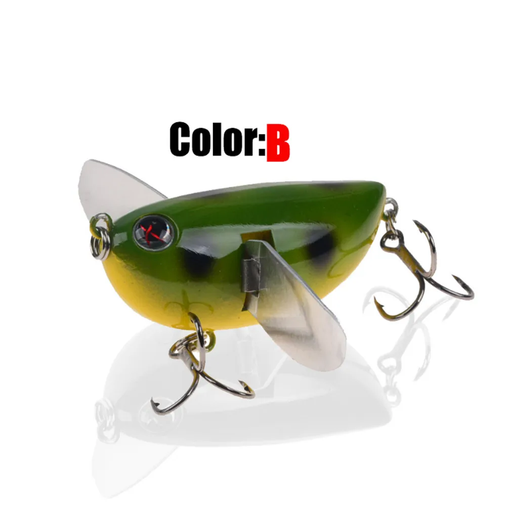 1 шт. Поверхностная приманка наживка 6 см 12,7 г плавающая наживка Топ воды Crankbait воблер, твердая Поппер приманка Whopper Plopper твердая приманка