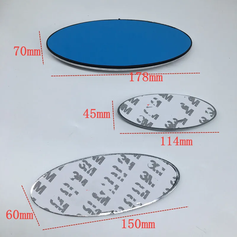 ABS Серебряный Синий капот Гриль передний задний багажник бампер отметка