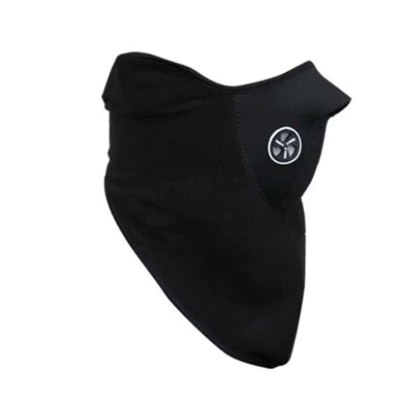 Теплая Флисовая велосипедная полулицевая маска защитный капюшон для езды на