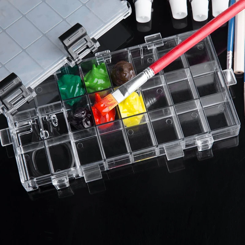 24-хорошо герметичный утечки акварель Краски палитра коробка для акварели