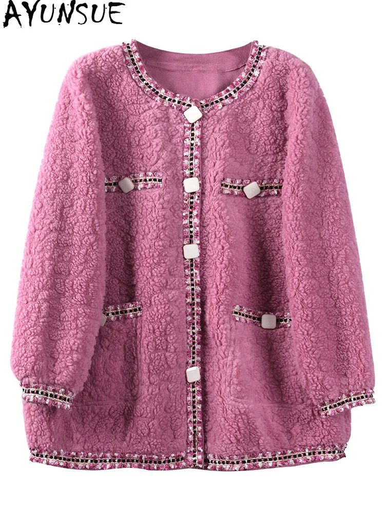 

Зимнее женское меховое пальто, осень 100%, пальто из настоящей овчины, женские короткие легкие шерстяные куртки, женское манто Gxy204